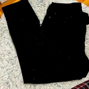 Black old navy athletic taper jeans